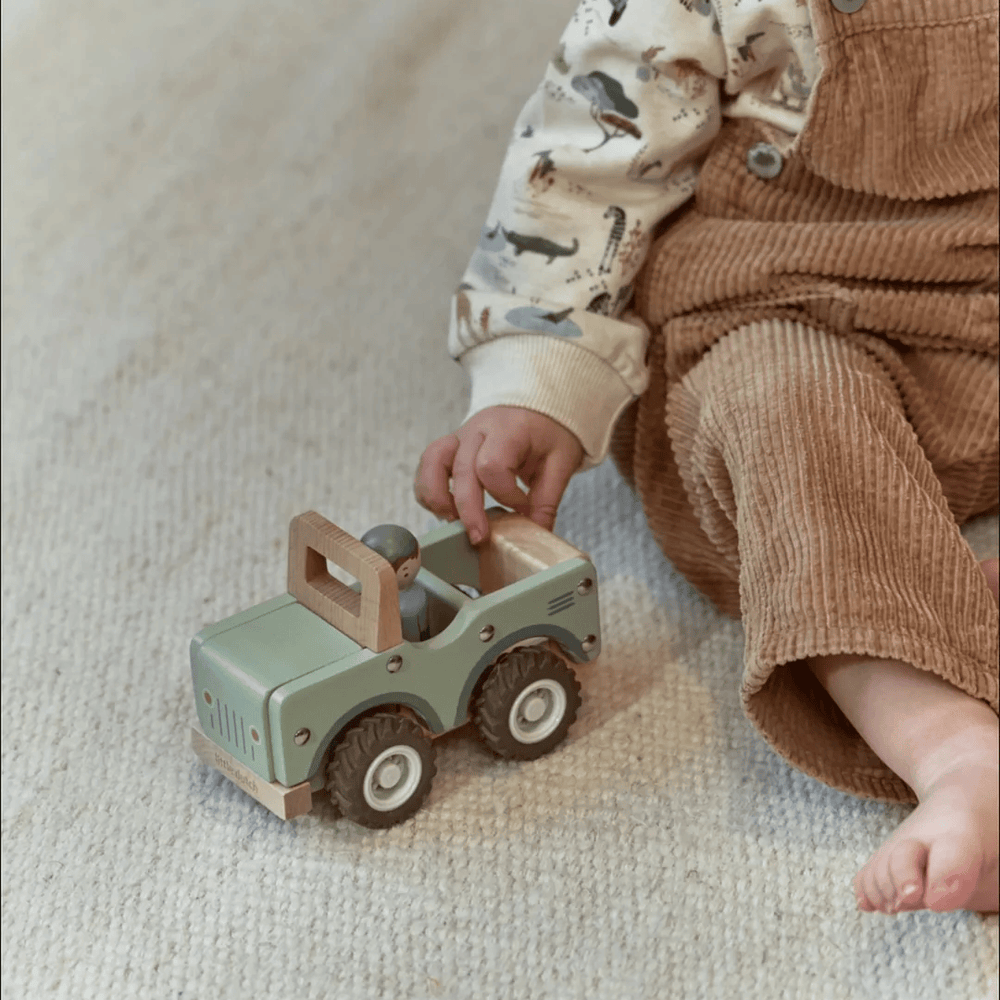 Little Dutch Safari Friends Wooden Safari Car