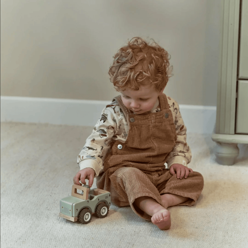 Little Dutch Safari Friends Wooden Safari Car