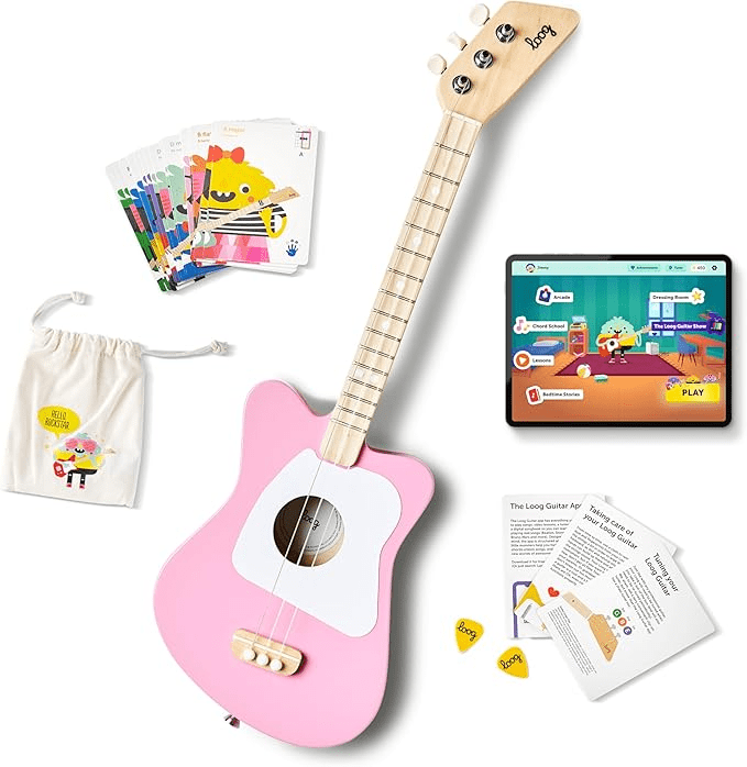 Loog Mini Guitar Pink
