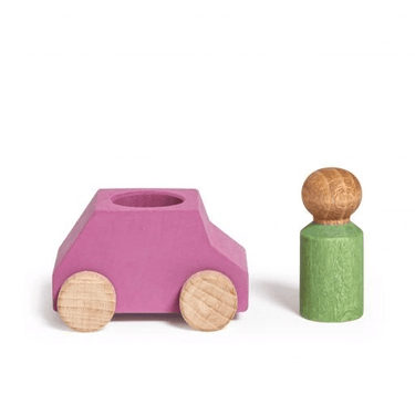 Lubulona Car Pink with Mint Figure