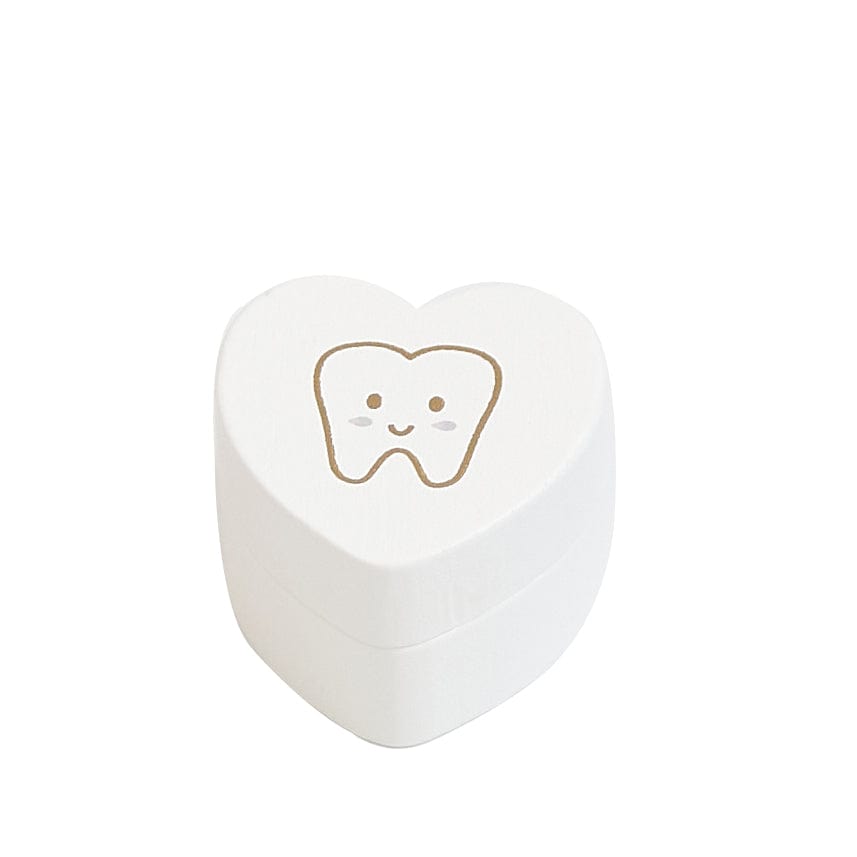 Wooden Tooth Fairy Box white