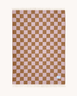 Maison Deux Checkerboard Blanket Terra Pink