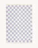 Maison Deux Checkerboard Blanket Lilac / White