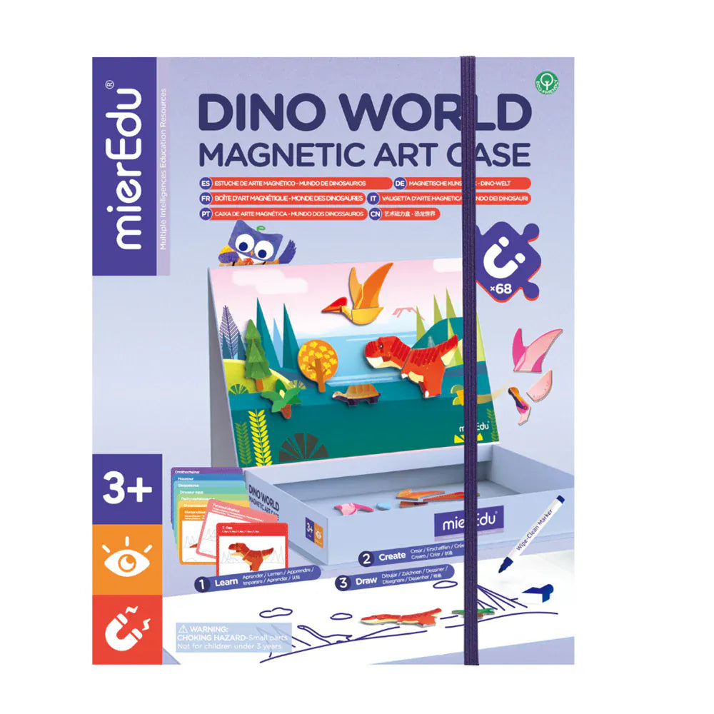 Mieredu Magnetic Art Case Dino World