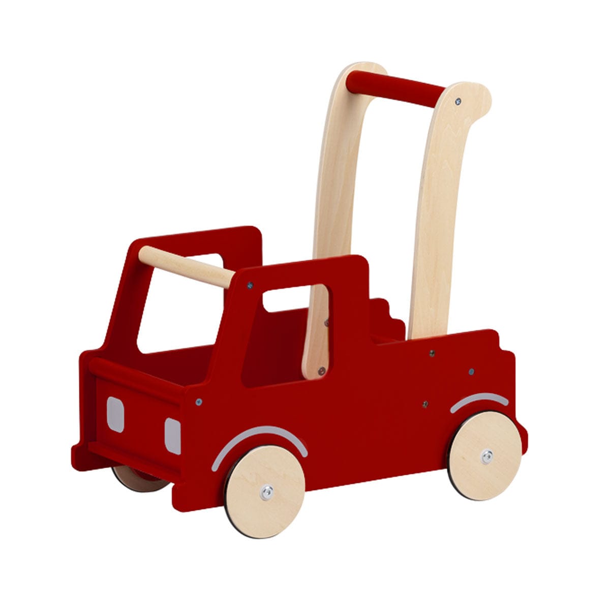 Buy Moover Line Wooden Truck Baby Walker in Red | HipKids Online