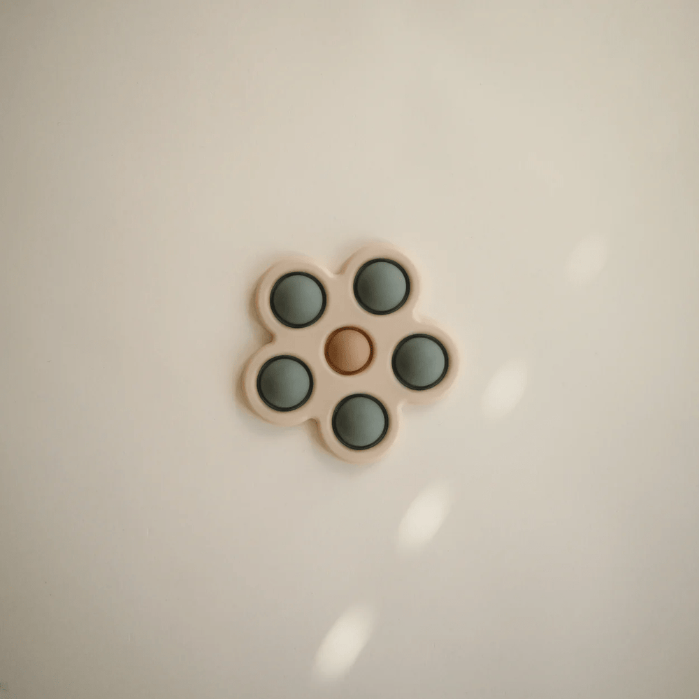 Mushie Flower Press Toy Natural