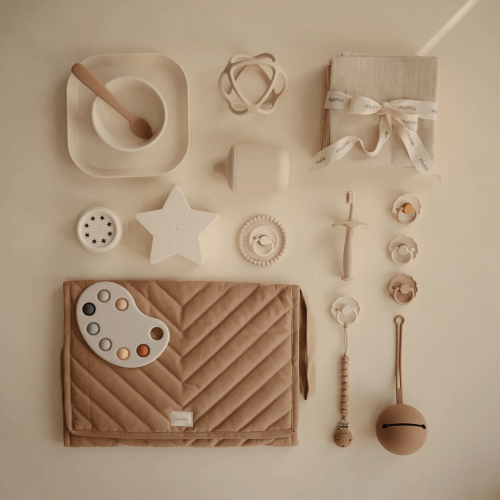 Mushie Paint Palette Press Toy - Multi