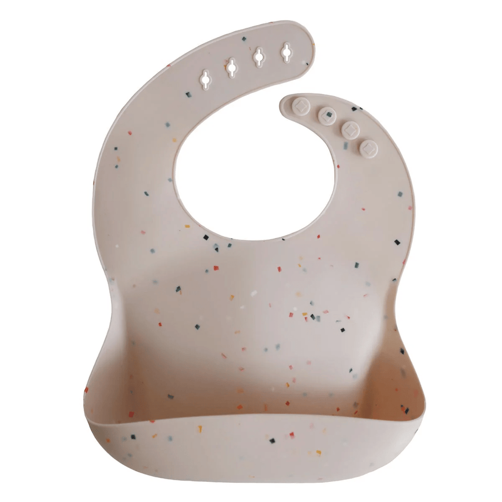 Mushie Silicone Bib Vanilla Confetti