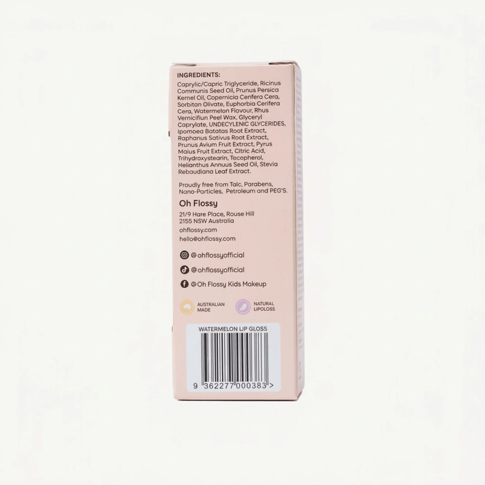 Oh Flossy Natural Lip Gloss Watermelon