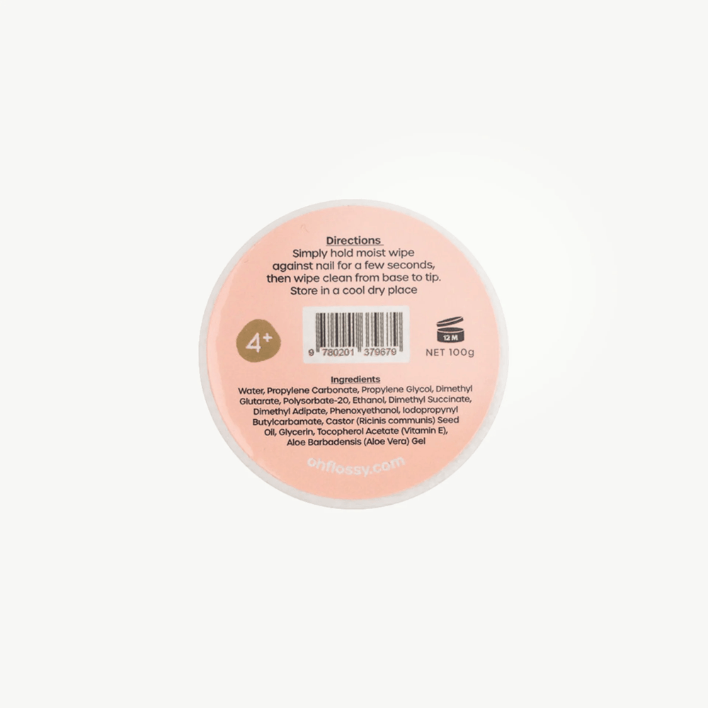 Oh Flossy Water Based Nail Polish Remover Wipes