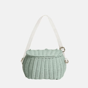 Mini Chari Basket Bag- Olli Ella Mint