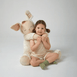 Olli Ella Giant Cozy Dinkum Bunny Moppet - Soft Beige -  FINAL SALE