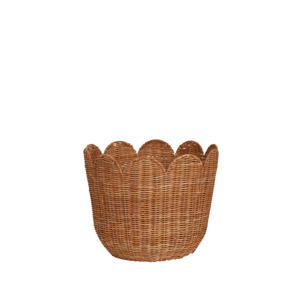 Olli Ella Rattan Tulip Basket Natural