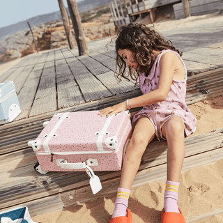 Olli Ella See Ya Suitcase Pink Daisies