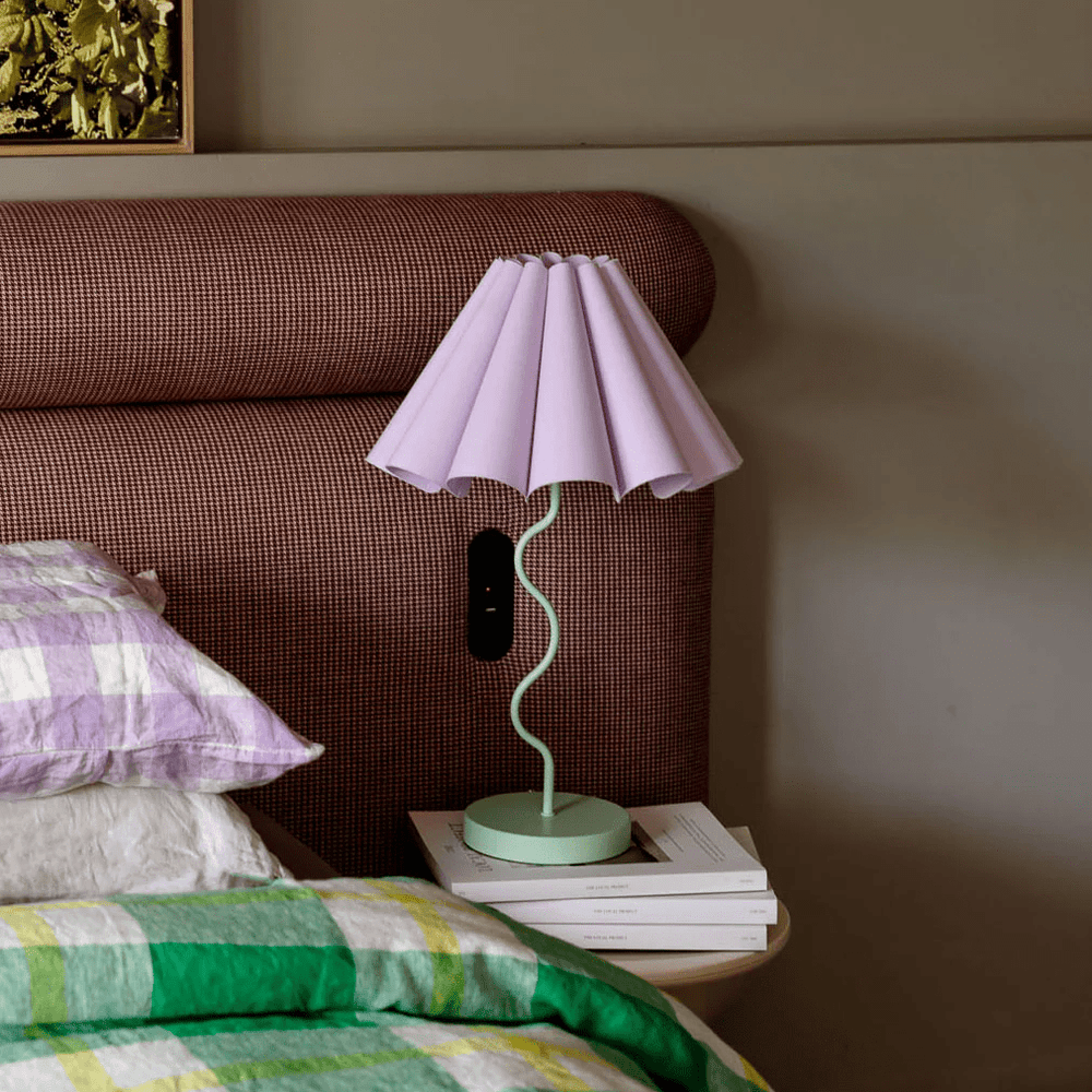 Paola And Joy Cora Table Lamp Lilac / Pastel Green