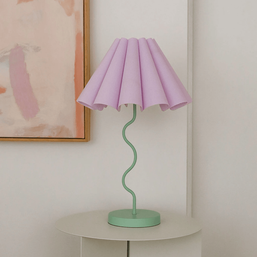 Paola And Joy Cora Table Lamp Lilac / Pastel Green