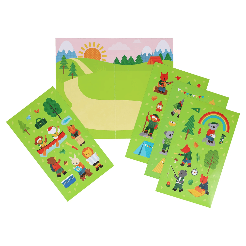 Petit Collage Mini Sticker Set: Little Campers