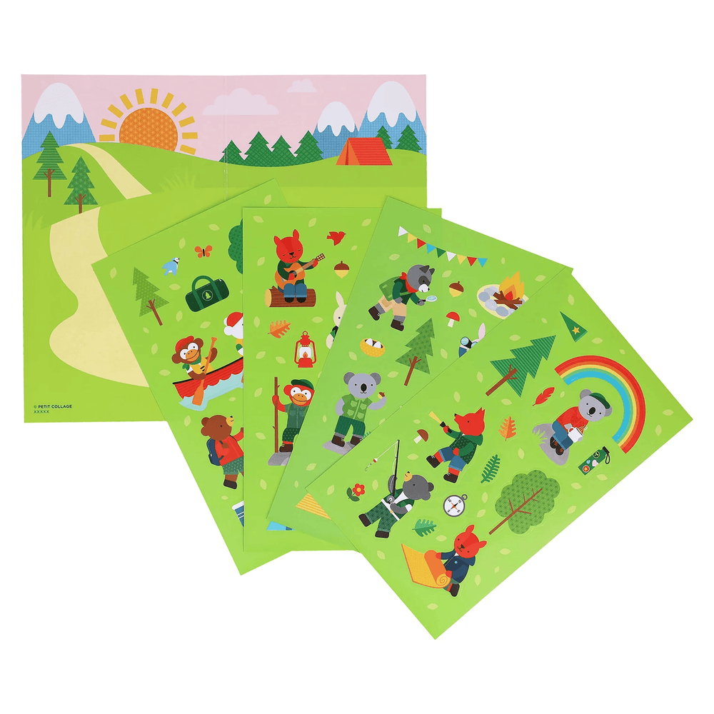 Petit Collage Mini Sticker Set: Little Campers