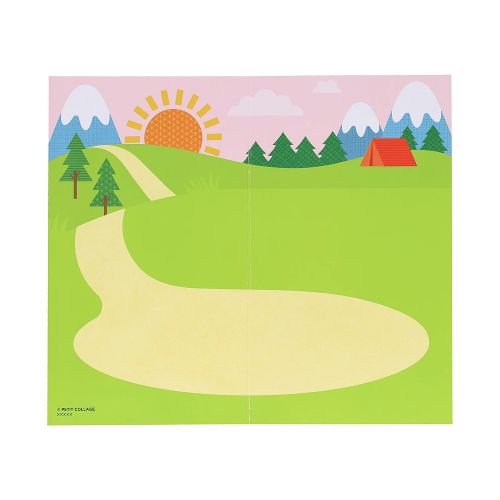 Petit Collage Mini Sticker Set: Little Campers