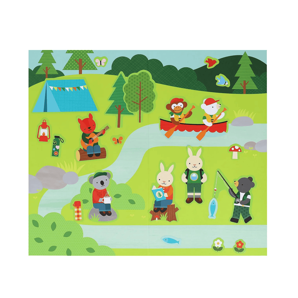 Petit Collage Mini Sticker Set: Little Campers