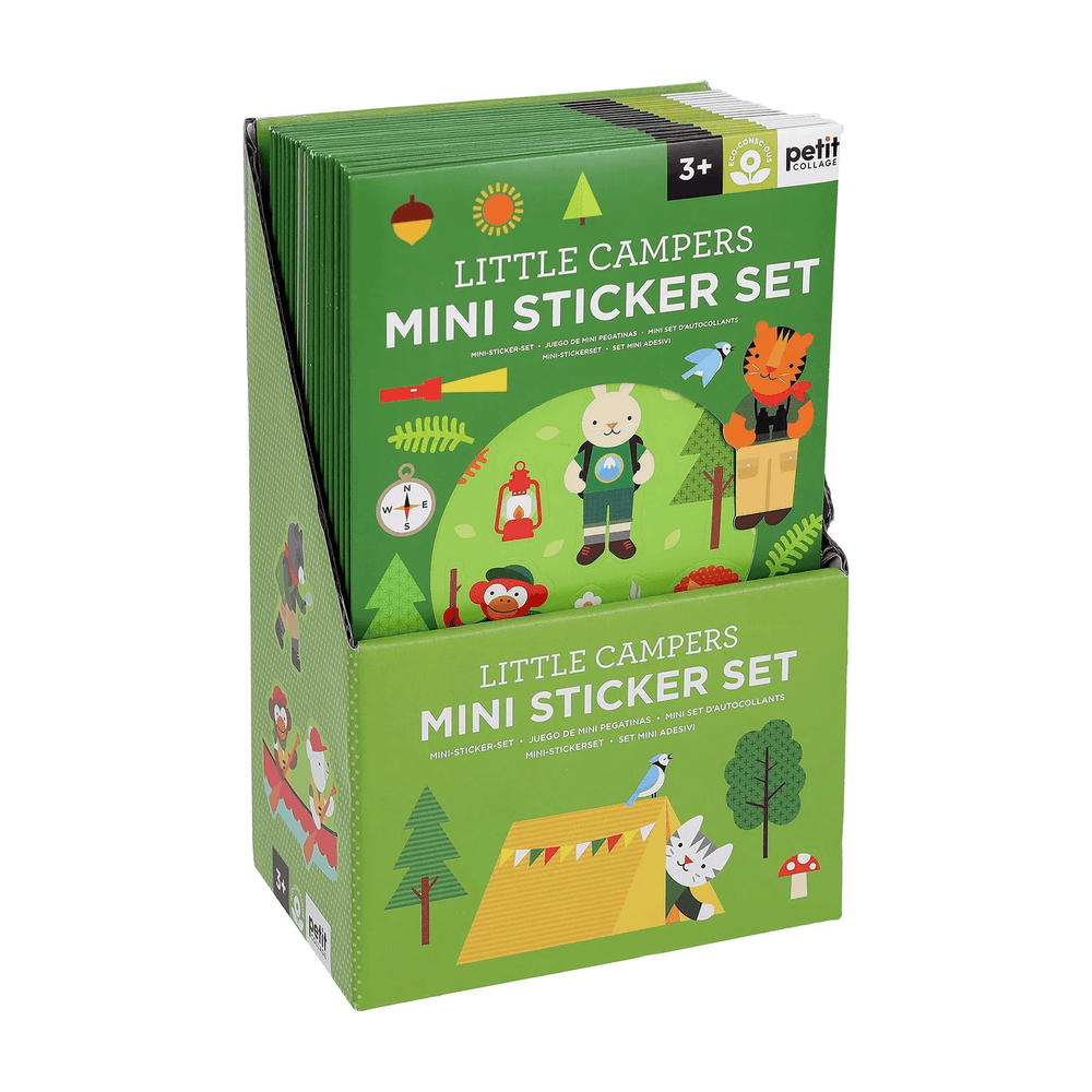 Petit Collage Mini Sticker Set: Little Campers