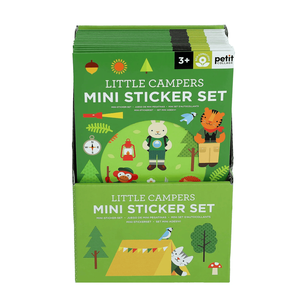 Petit Collage Mini Sticker Set: Little Campers