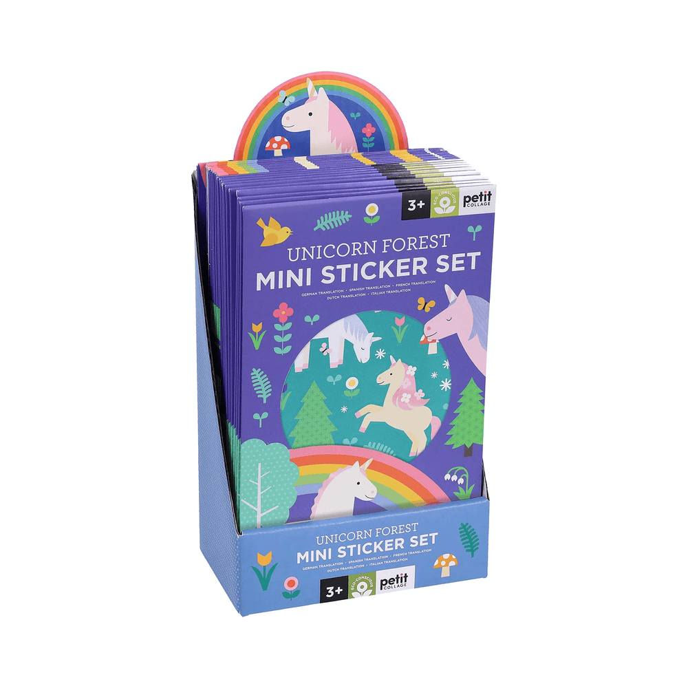 Petit Collage Mini Sticker Set: Unicorn Forest