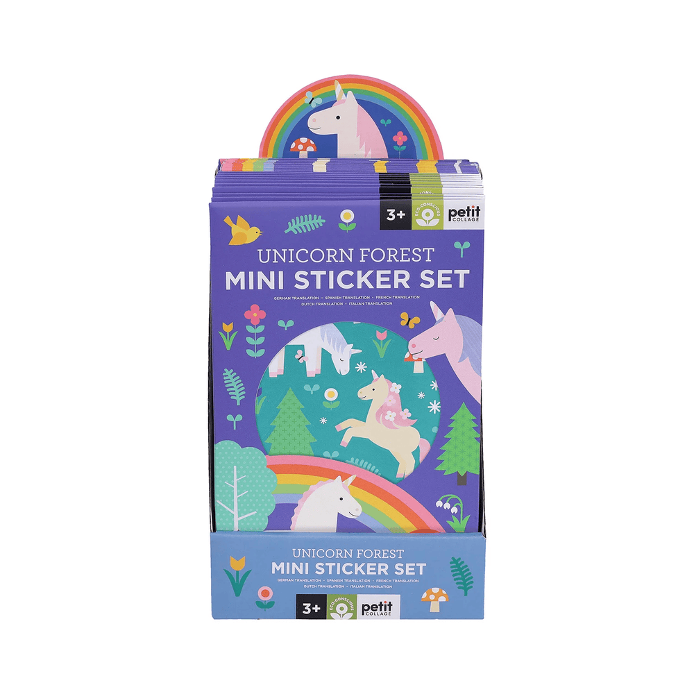 Petit Collage Mini Sticker Set: Unicorn Forest