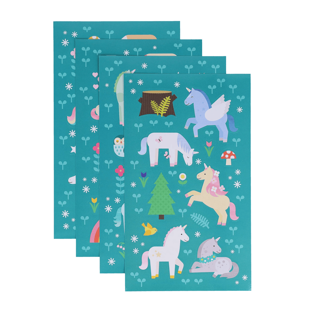 Petit Collage Mini Sticker Set: Unicorn Forest