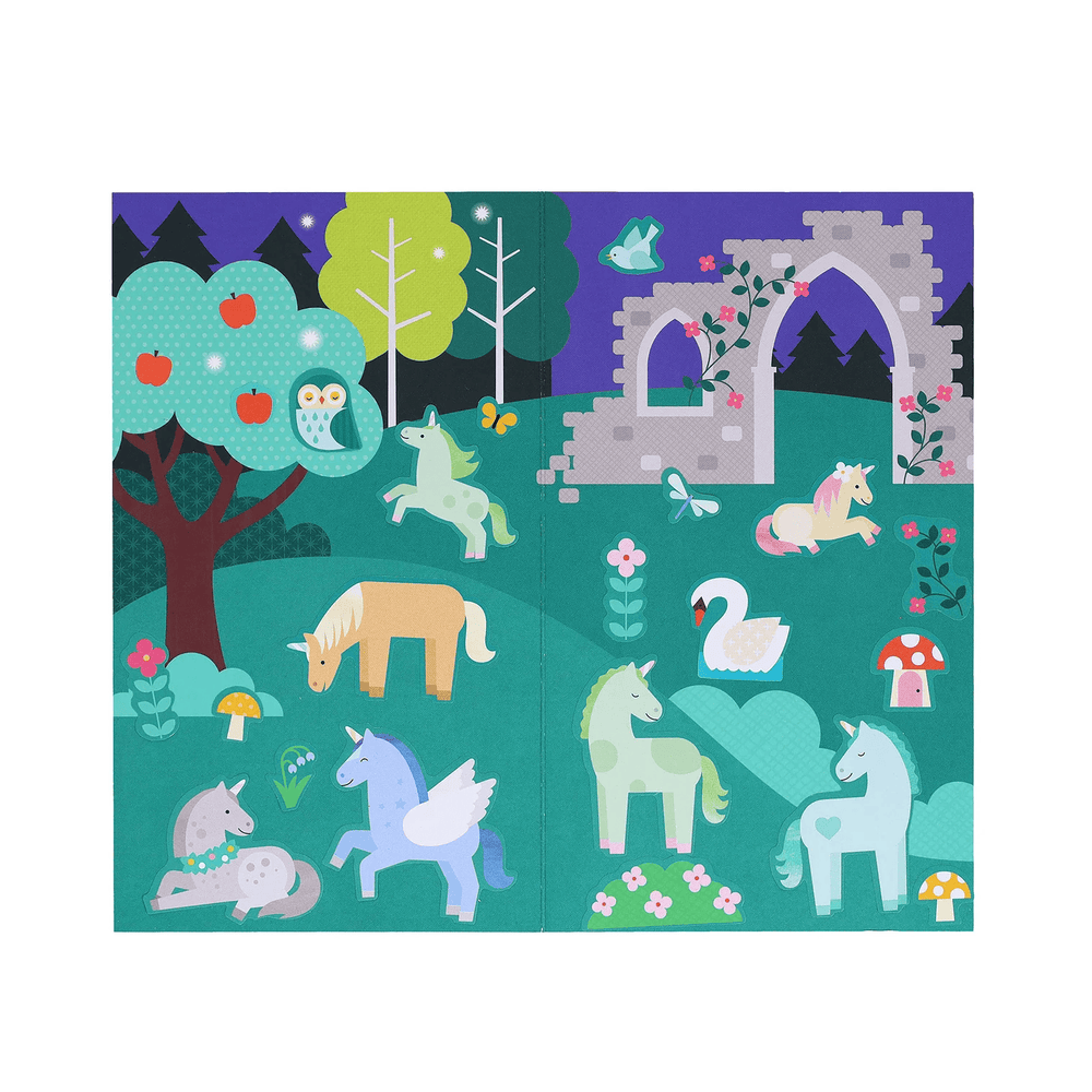 Petit Collage Mini Sticker Set: Unicorn Forest