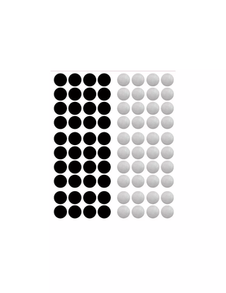 Pom Pom Dots Wall Decal Stickers Black Grey