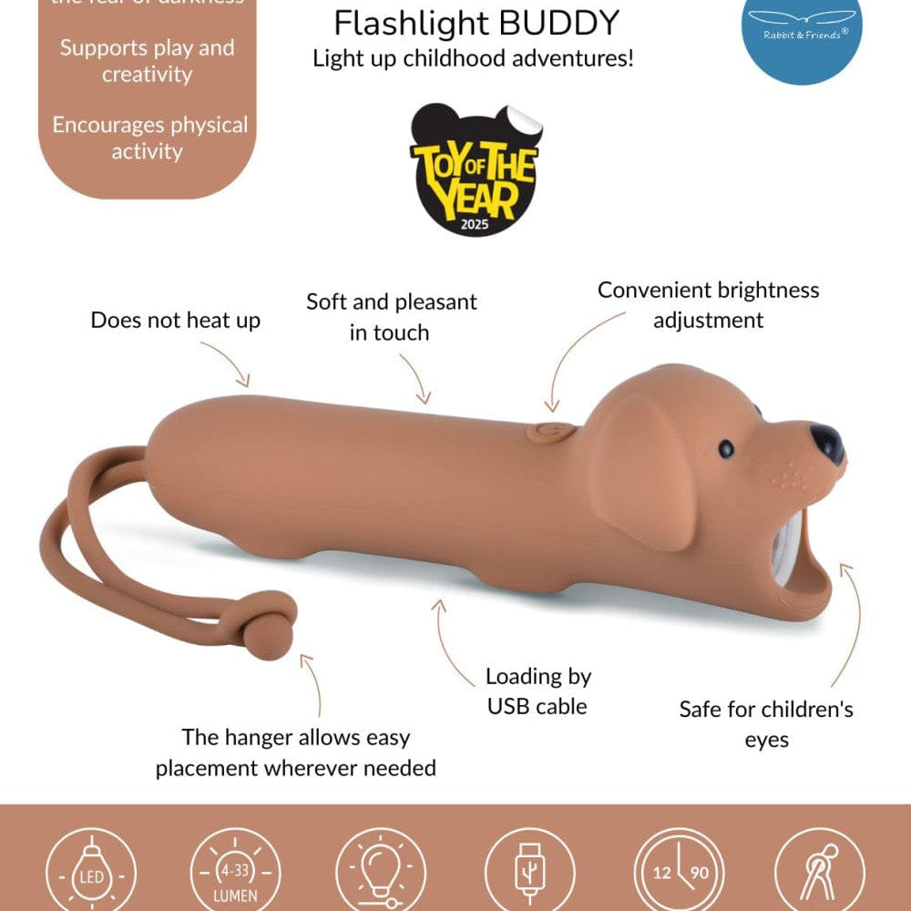 Rabbit & Friends Flashlight Dog - Buddy