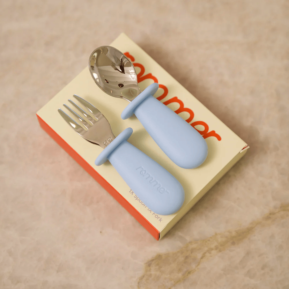 Rommer Toddler Cutlery Set Sky