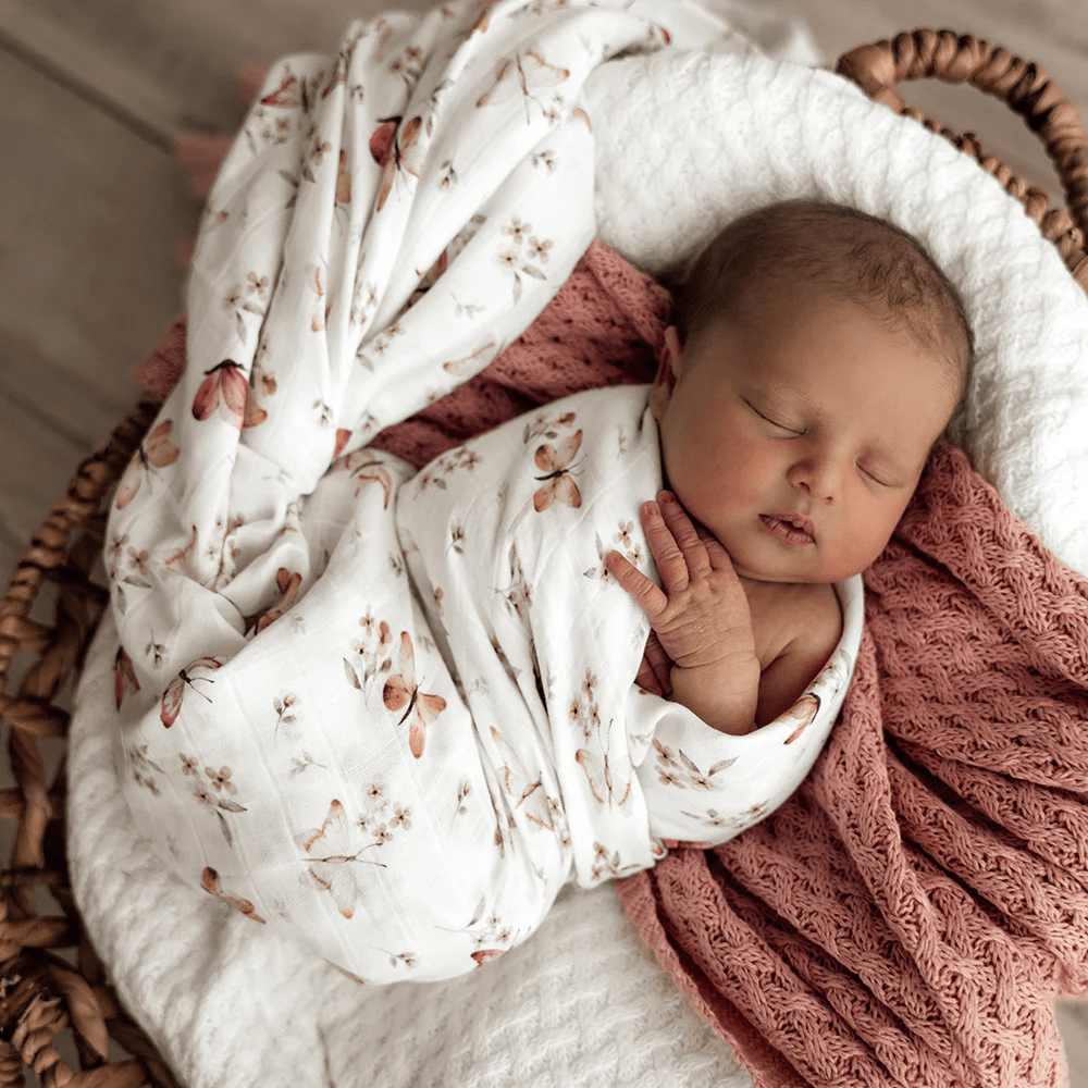 Snuggle Hunny Butterfly Organic Muslin Wrap