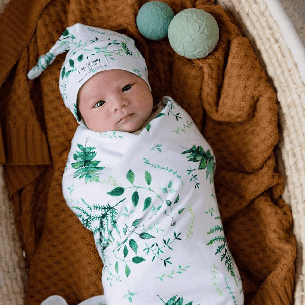 Snuggle Hunny Enchanted Baby Jersey Wrap & Beanie Set
