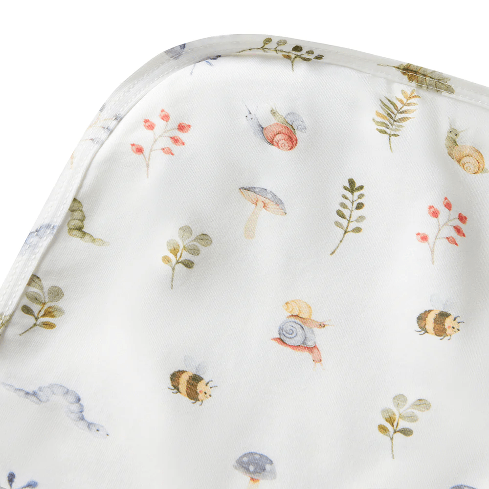 Snuggle Hunny Garden Friends Organic Jersey Wrap & Beanie Set