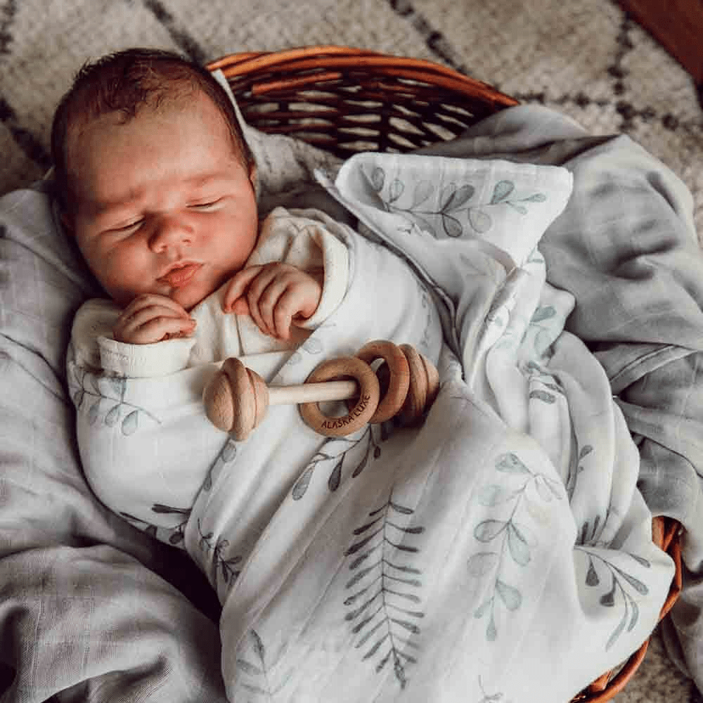Snuggle Hunny Wild Fern Organic Muslin Wrap