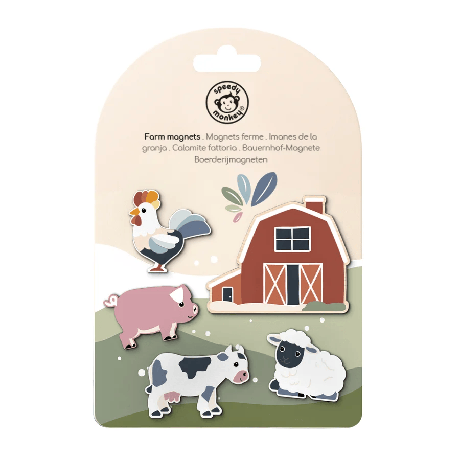 Speedy Monkey Farm Magnets