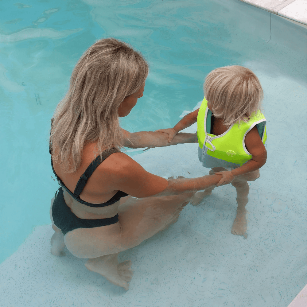 SUNNYLiFE Kids Swim Vest 1-2 Neon Yellow