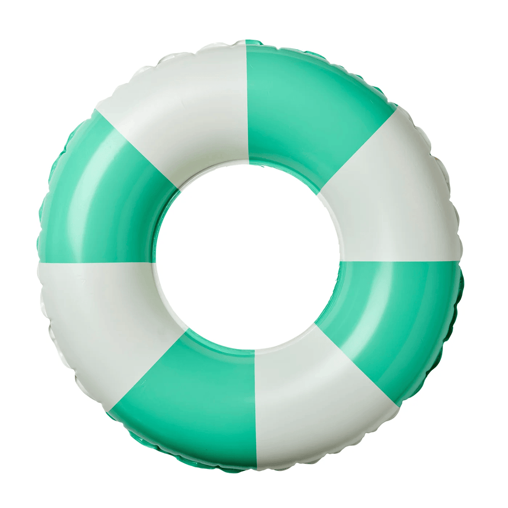 SUNNYLiFE Mini Tube Pool Ring Green Stripe