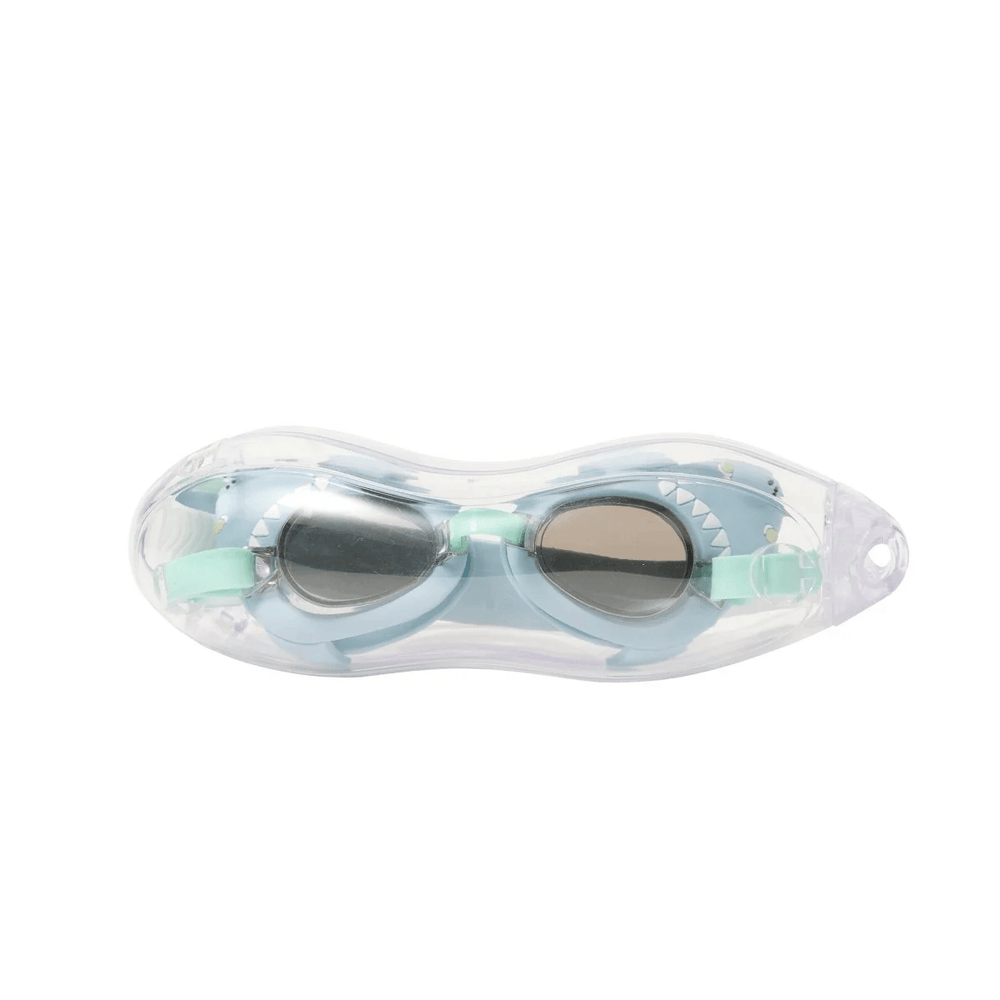 SUNNYLiFE Salty the Shark Mini Swim Goggles Aqua