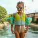 SUNNYLiFE Salty the Shark Mini Swim Goggles Aqua