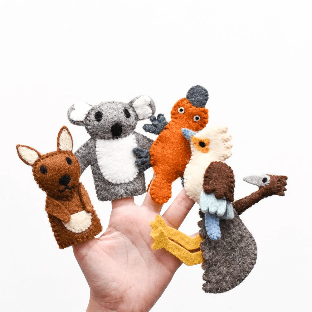 Tara Treasures Australian Animals A Finger Puppet Set