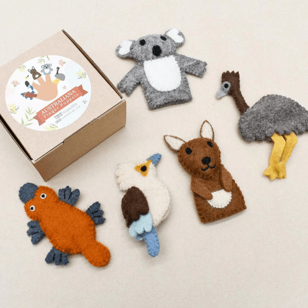 Tara Treasures Australian Animals A Finger Puppet Set