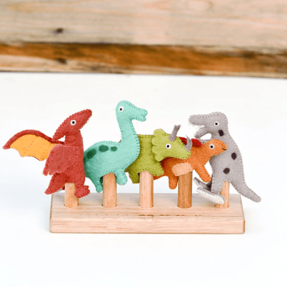 Tara Treasures Dinosaur Finger Puppets Set