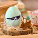 Tara Treasures Felt Surprise Egg with Brown Bunny Inside