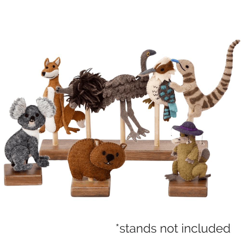 Tara Treasures Wombat Stew Finger Puppets Set