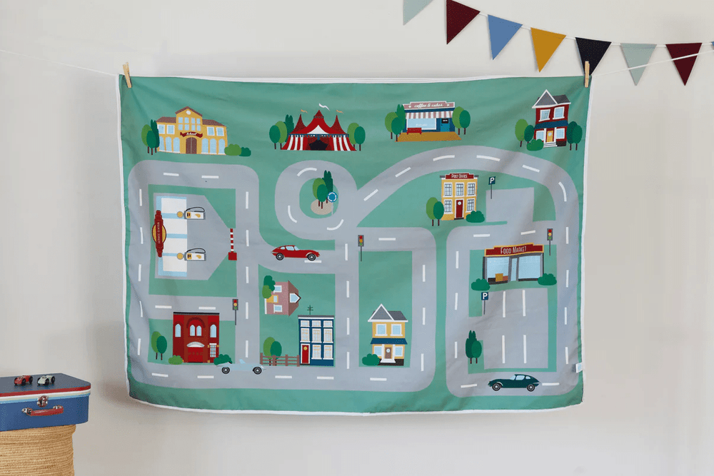 The Wonderful Little Suitcase Car Lover Playmat Set