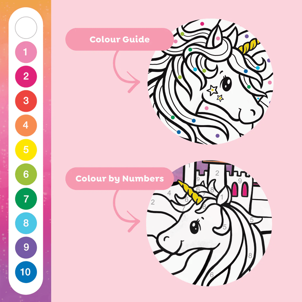 Tiger Tribe Colour by Numbers - Unicorn Dreaming