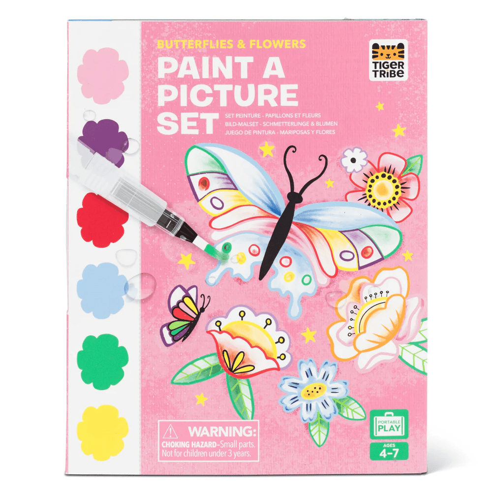 Tiger Tribe Paint a Picture Set - Butterflies & Flowers